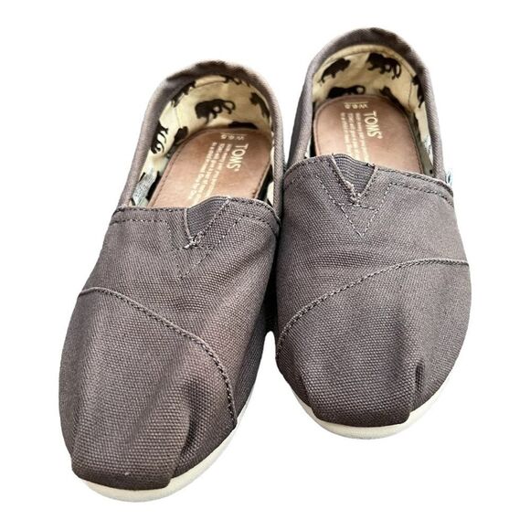 Toms Classic Slip On Canvas Shoe Canvas 6.5 (women’s) color: Ash grey/beige - Picture 6 of 12